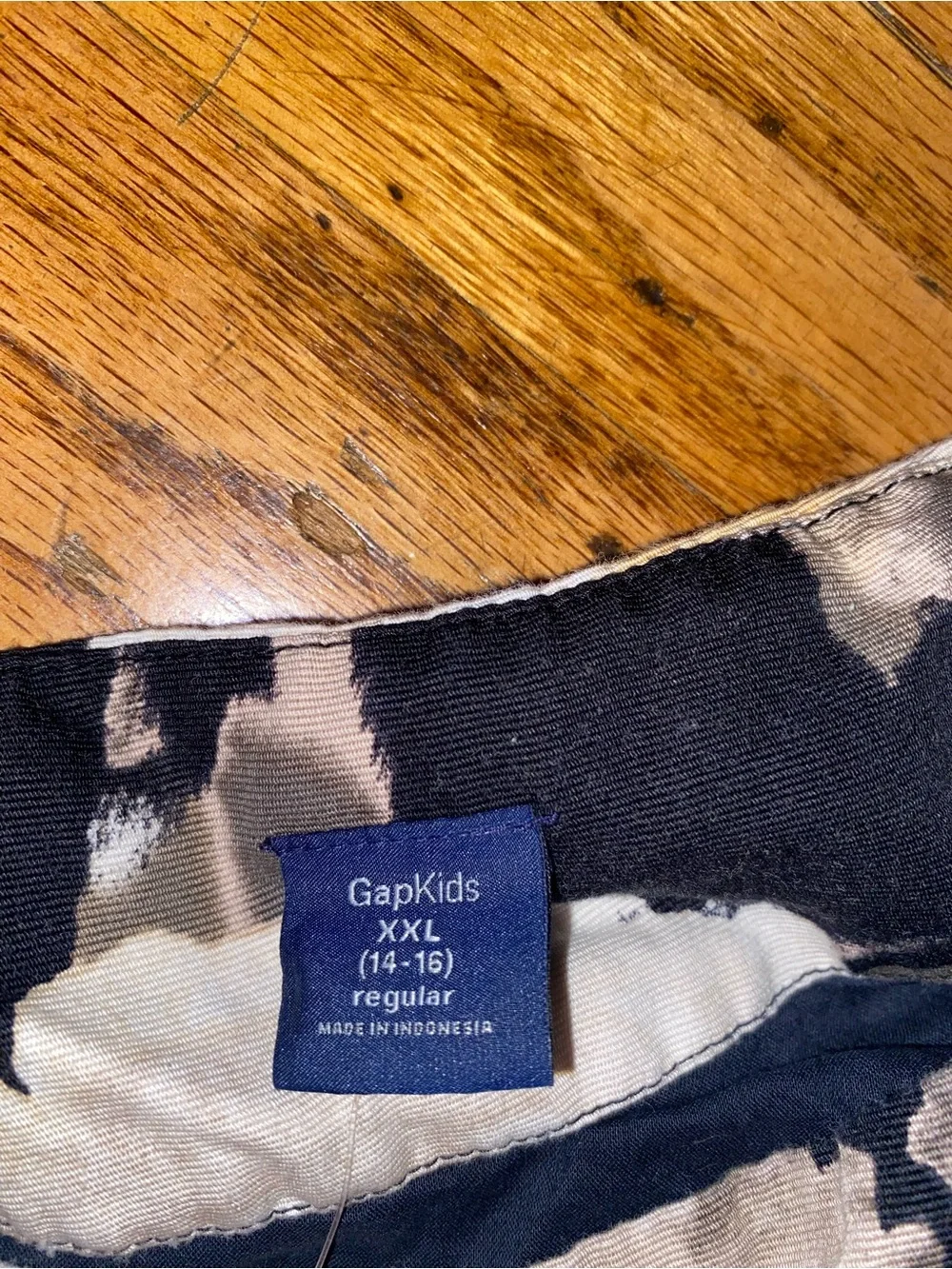 GAP Girls Black Dress with Large White Floral Print size XXL